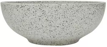 vidaXL Aufsatzwaschbecken rund, grau, Keramik, Ø41x14cm (155059)