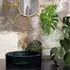 Rea Ingrid Aufsatzwaschbecken, Glas, schwarz (REA-U6800)