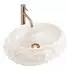 Rea Mika Aufsatzwaschbecken Kompositstein, beige, 48x38x11,5cm (REA-U4332)