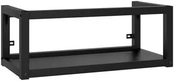 vidaXL Wand-Waschtischgestell schwarz 79x38x31cm Eisen (338495)