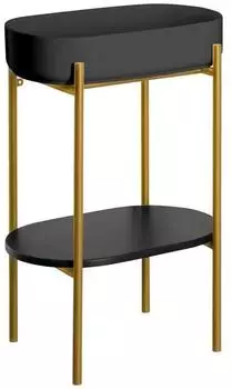 Sapho Puno Waschbeckenunterschrank mit Waschbecken 550x860x360mm, mattgold/schwarz (SKA570-5-01)