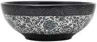 vidaXL Aufsatzwaschbecken Schwarz und Blau Rund &Oslash;41x14 cm Keramik