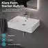 Aqua Bagno LoftAir Keramik-Waschbecken eckig 60cm, weiß (10.14.30.018.01)
