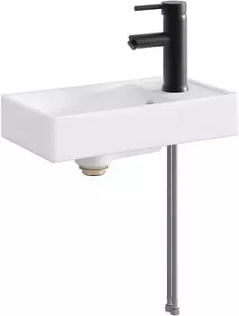 vidaXL Waschbecken matt schwarz 40,5x22,5x11,5cm (890227)