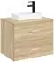 vidaXL Waschbecken matt schwarz 40,5x22,5x11,5cm (890227)
