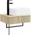 vidaXL Wandmontiertes Waschbecken Sonoma-Eiche 50x41x39cm
