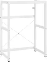vidaXL Badezimmer Waschtischgestell Wei&szlig; 59x38x83 cm Eisen