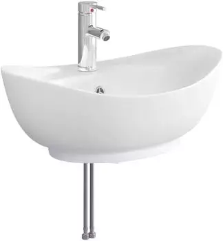 vidaXL Waschbecken Metall chrom 59x35x21cm (890218)