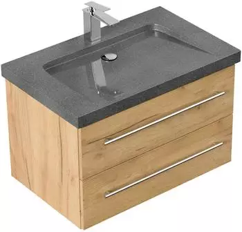 Posseik YAMO 75 Badm&ouml;bel-Set Granit G654, eiche gold, SoftClose (YAMO 75)