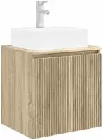 vidaXL Wandmontierte Waschtisch Sonoma-Eiche 49,5 x 41 x 62,5 cm