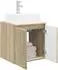 vidaXL Wandmontierter Waschtisch Sonoma-Eiche 49,5x41x62,5cm