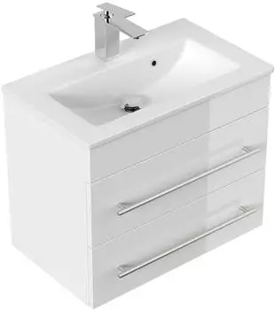 Posseik Portus 600 SlimLine Badm&ouml;bel wei&szlig; hochglanz