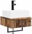 vidaXL Wandmontiertes Waschbecken Altholz 40x41x39cm