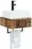 vidaXL Wandmontiertes Waschbecken Altholz 40x41x39cm