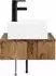 vidaXL Wandmontiertes Waschbecken Altholz 40x41x39cm
