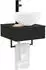 vidaXL Wandmontiertes Waschbecken schwarz 40x41x40,5cm
