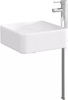vidaXL Waschbecken Metall chrom 49x37x14cm (890252)