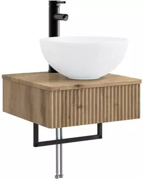 vidaXL Wandmontiertes Waschbecken Artisan-Eiche 40x41x40,5 cm