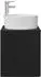 vidaXL Wandmontierter Waschtisch schwarze Eiche 49,5x44,5x65cm (890295)