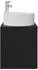 vidaXL Wandmontierter Waschtisch schwarze Eiche 49,5x44,5x65,5cm (890319)
