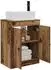 vidaXL Badezimmerschrank mit Waschbecken, Altholz, 54x35x83cm (890136)