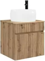 vidaXL Wandmontierte Waschbecken-Vanit&auml;t Artisan-Eiche