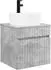 vidaXL Wandmontierter Waschtischunterschrank betongrau 49x44,5x65cm (890595)