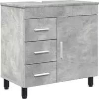 vidaXL Waschtisch Betongrau 60 x 35 x 60 cm Holzwerkstoff
