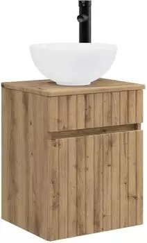vidaXL Wandmontierter Waschbeckenunterschrank Artisan-Eiche (890561)