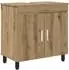 vidaXL Waschtisch Artisan-Eiche 60x35x60cm Holzwerkstoff