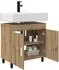 vidaXL Waschtisch Artisan-Eiche 60x35x60cm Holzwerkstoff