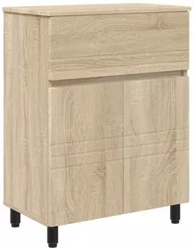 vidaXL Waschtisch Sonoma-Eiche 60x35x80cm Holzwerkstoff
