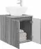 vidaXL Wandmontierter Waschtisch Grau Sonoma 49,5x44,5x65cm (890448)