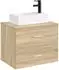 vidaXL Waschbecken mit Wasserhahn und Abfluss, matt schwarz (890223)
