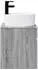 vidaXL Wandmontierter Waschtischunterschrank Sonoma-Grau 49x44,5x65cm