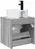 vidaXL Wandmontierter Waschtischunterschrank Sonoma-Grau 49x44,5x65cm