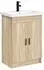 vidaXL Waschbecken matt schwarz 61x40x16,5cm (890235)