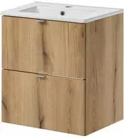 Waschtisch Skelbolu 51x57x39 cm Eicheoptik [en.casa]