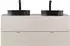 Lomado DURANGO-56 Doppelwaschtisch 120cm, Keramikwaschbecken, kaschmir matt (LA56-DURANGO-56-SET67)