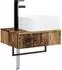 vidaXL Wandmontiertes Waschbecken Altholz 53x35x39cm