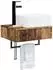 vidaXL Wandmontiertes Waschbecken Altholz 53x35x39cm