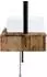 vidaXL Wandmontiertes Waschbecken Altholz 53x35x39cm