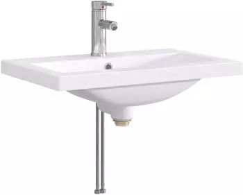 vidaXL Waschbecken chrom, Metall, 61x40x16,5cm (890234)