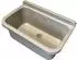 tecuro Ausgussbecken P55G grau mit Ablaufgarnitur und Siphon 18L (8022229)