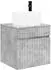 vidaXL Wandmontierter Waschtisch betongrau 49x44,5x66cm