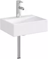 vidaXL Waschbecken mit Wasserhahn und Abfluss Chrom