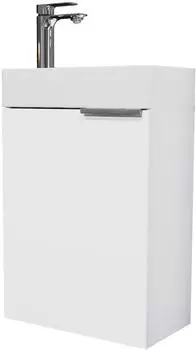 Planetm&ouml;bel Waschtisch mit Keramikwaschbecken, h&auml;ngend, wei&szlig;, 40cm, Soft-Close