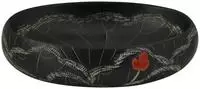 vidaXL Aufsatzwaschbecken Schwarz Oval 59x40x15 cm Keramik