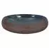 vidaXL Aufsatzwaschbecken oval braun und blau 59x40x15cm Keramik (155081)