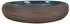 vidaXL Aufsatzwaschbecken oval braun und blau 59x40x15cm Keramik (155081)